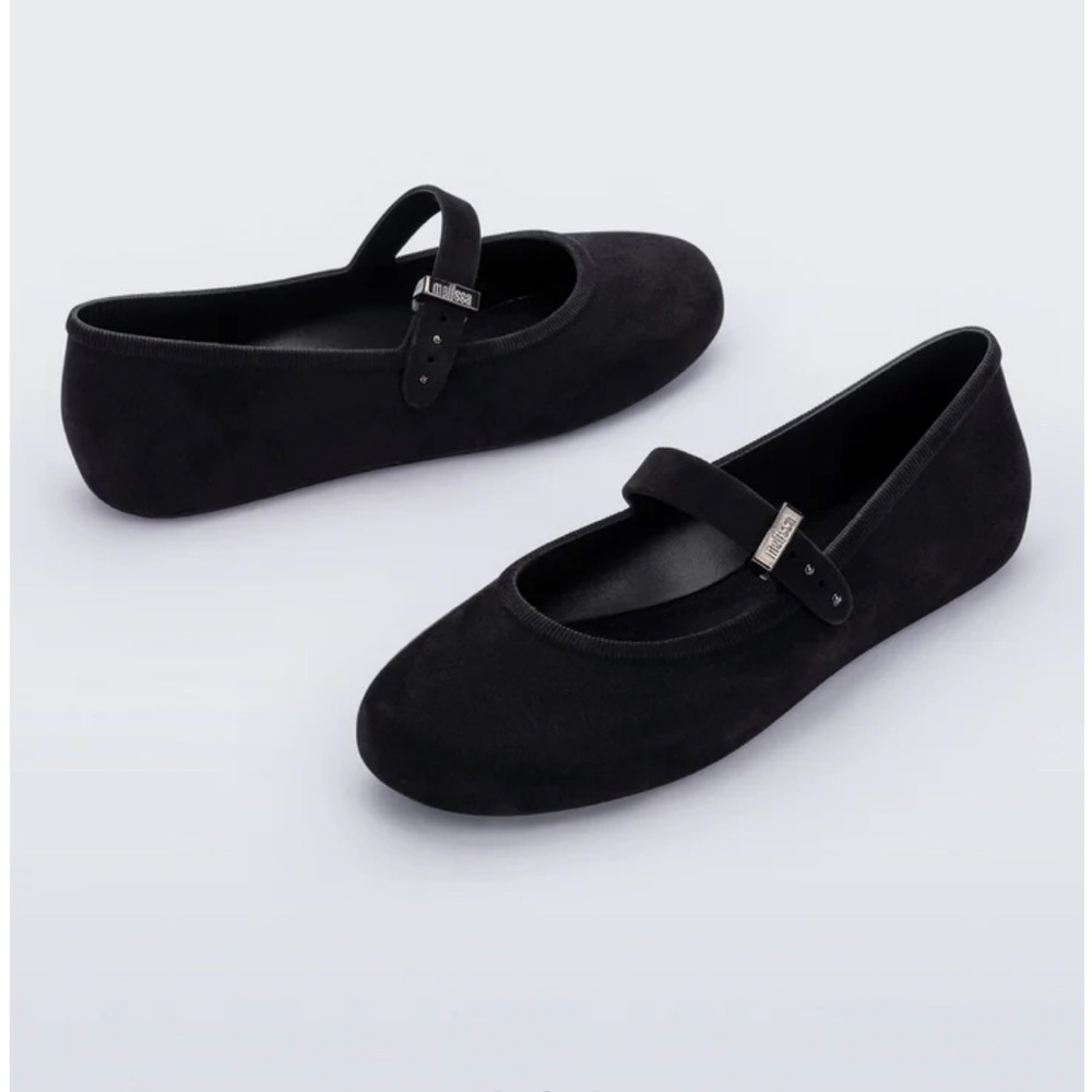 NEW Melissa Soft Ballerina Velvet Flat Size 8